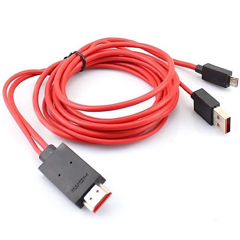 Cáp MHL Micro USB to HDMI kết nối Điện thoại sang Tivi