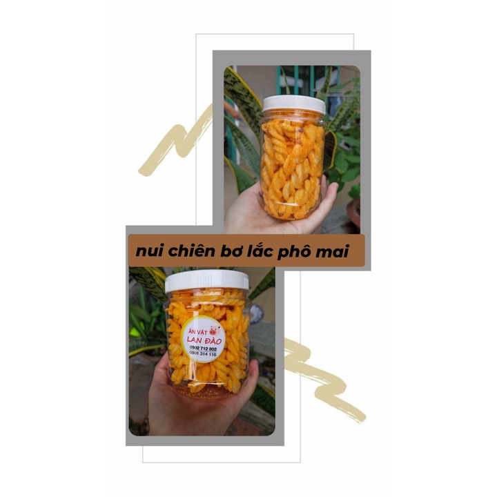 Nui chiên giòn lắc phô mai 100gr/200gr