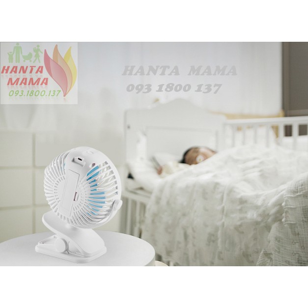 Quạt kẹp mini Yashang, Pin sạc 10000mAh, xoay 360 độ, Quạt kẹp xe đẩy, để bàn chạy liên tục 30h, chạy êm, gió mát