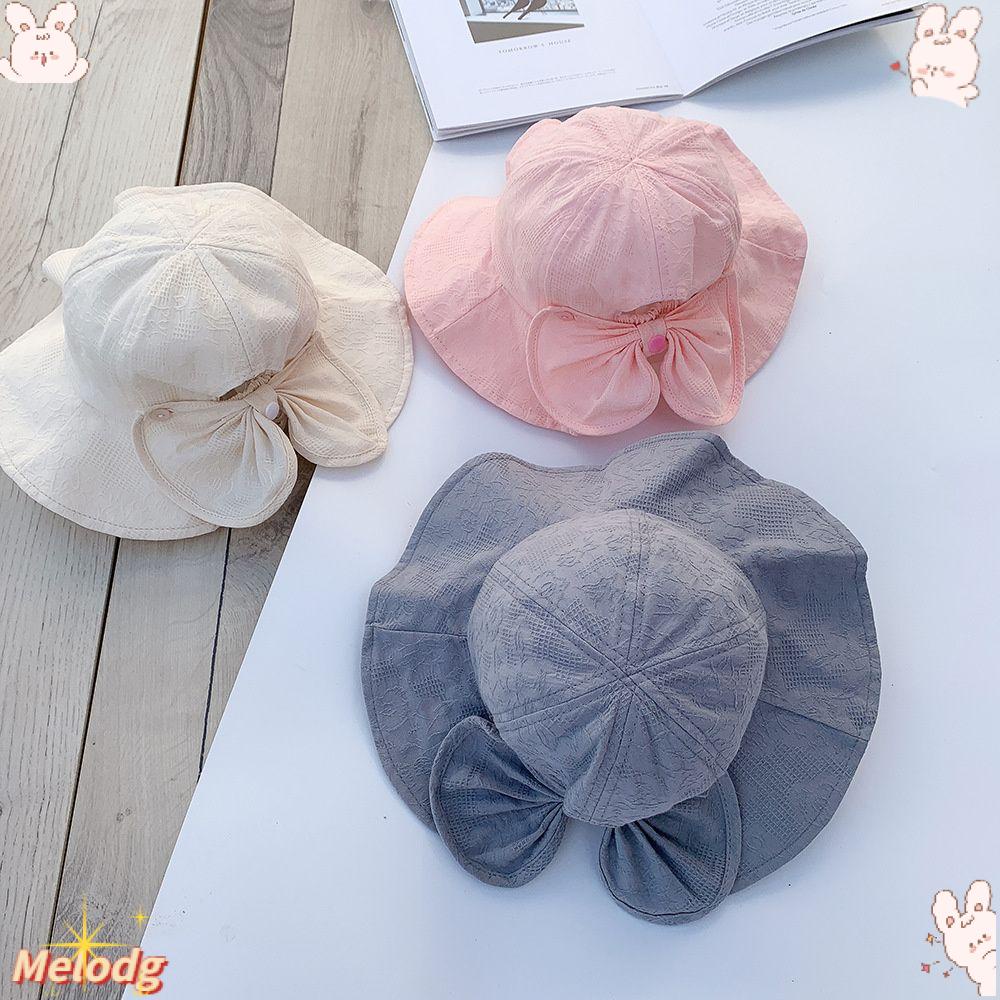 Nón Tai Bèo Đính Nơ Nhiều Màu Sắc Xinh Xắn Cho Bé Gái Sơ Sinh