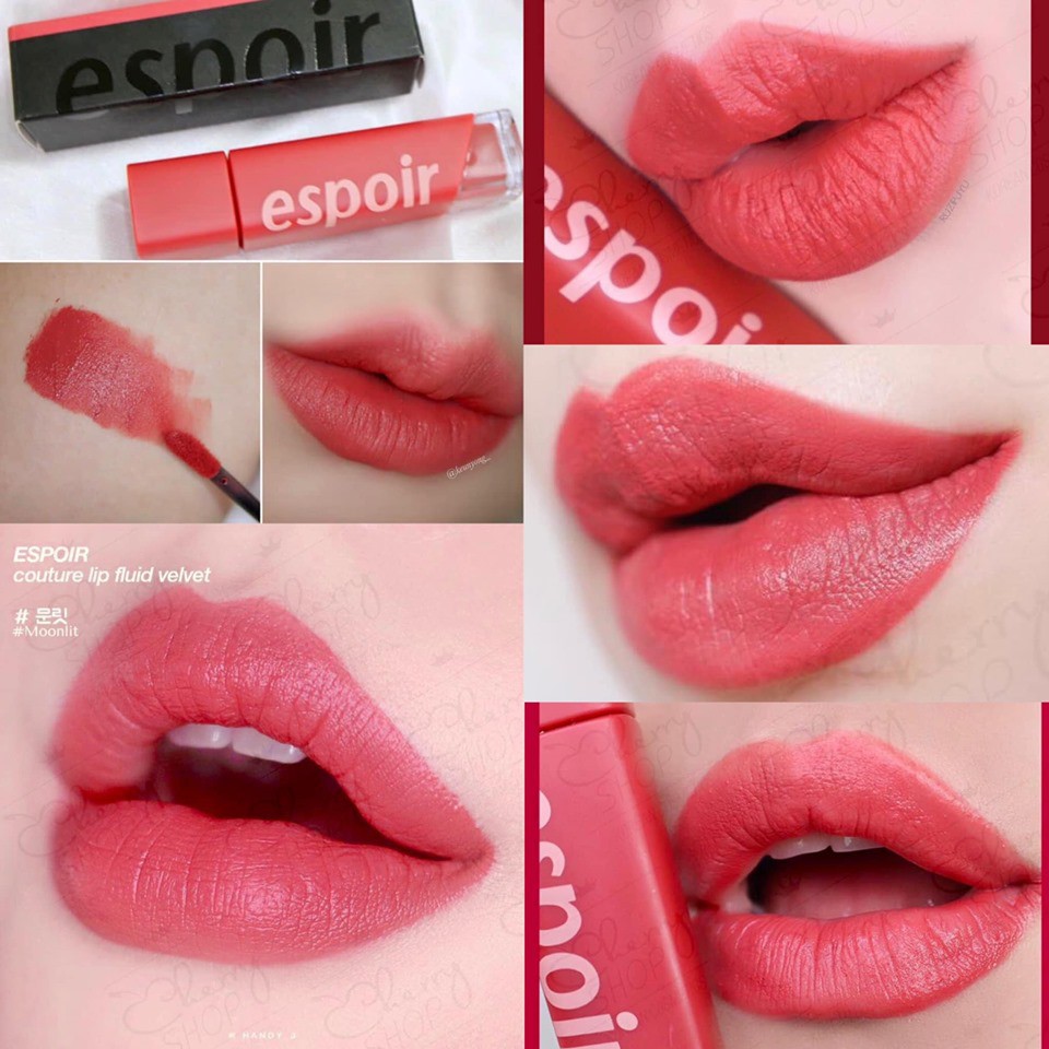 (Vỏ mới) Son kem lì Espoir Couture Lip Fluid Velvet