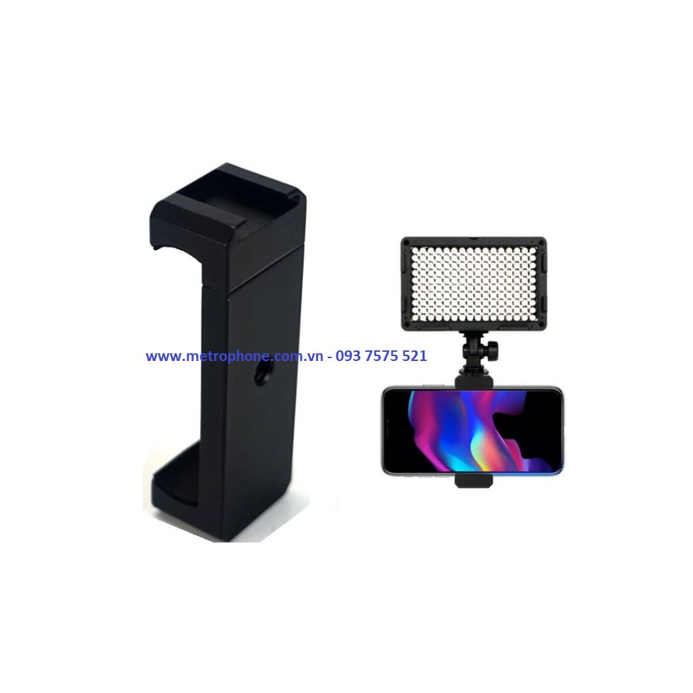 KẸP ĐIỆN THOẠI CNC GẮN CÙNG LÚC ĐÈN LED HOẶC MIC THU ÂM KK07 ( chỉ có khung kẹp )