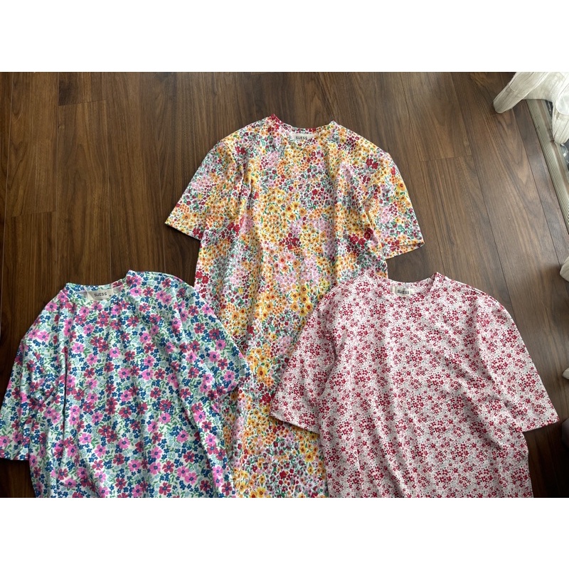 Váy thun dáng suông hoa nhí.Hình thật shop chụp
