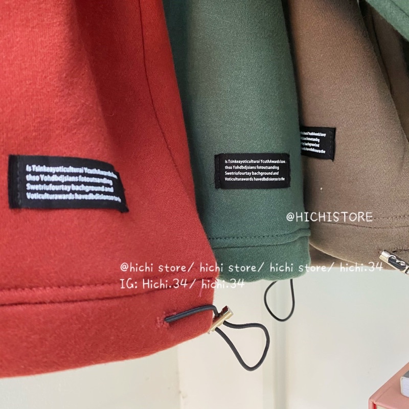 áo sweater nỉ bông kéo khoá sọc tay ẢNH THẬT VIDEO hichi | BigBuy360 - bigbuy360.vn