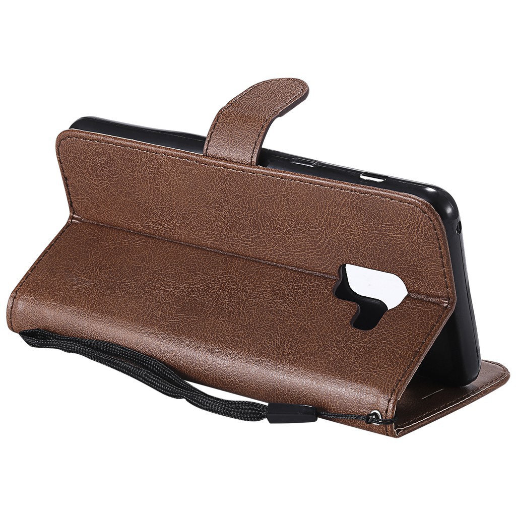 Bao da điện thoại có ngăn đựng thẻ cho Samsung A8/A8 Plus | BigBuy360 - bigbuy360.vn