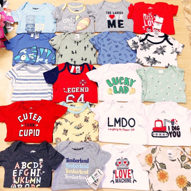 [MỚI 2020 ] 🎁Set 4 bodysuit tay cọc BÉ GÁI BÉ TRAI👧👦  THƯƠNG HIỆU CARTER'S NEWS XUẤT XỊN