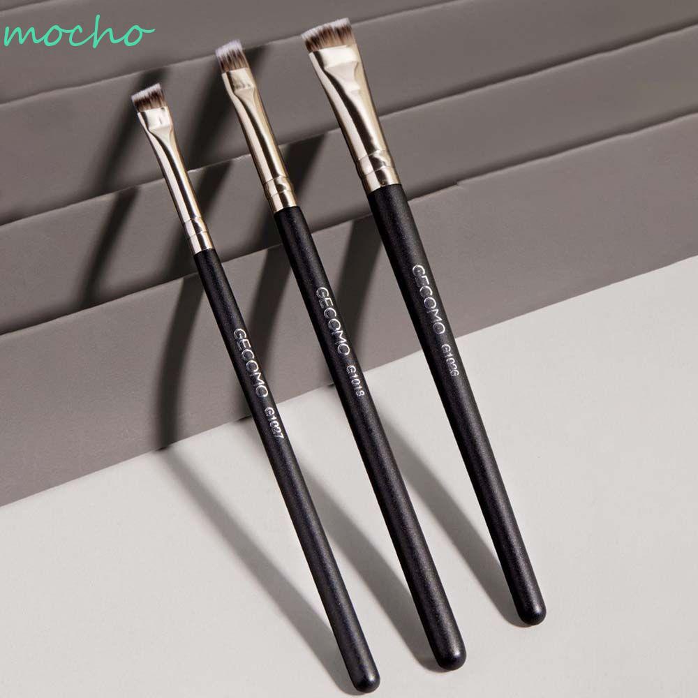 [Hàng mới về] Cọ Trang Điểm Mocho Kẻ Mắt Lông Mày Góc Cạnh Tay Cầm Bằng Gỗ Chuyên Dụng