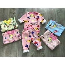 Bộ Dài tay Nỉ lót lông cho bé , bộ quần áo nỉ bông cổ tròn, chui đầu, hàng đẹp, mềm, ấm áp