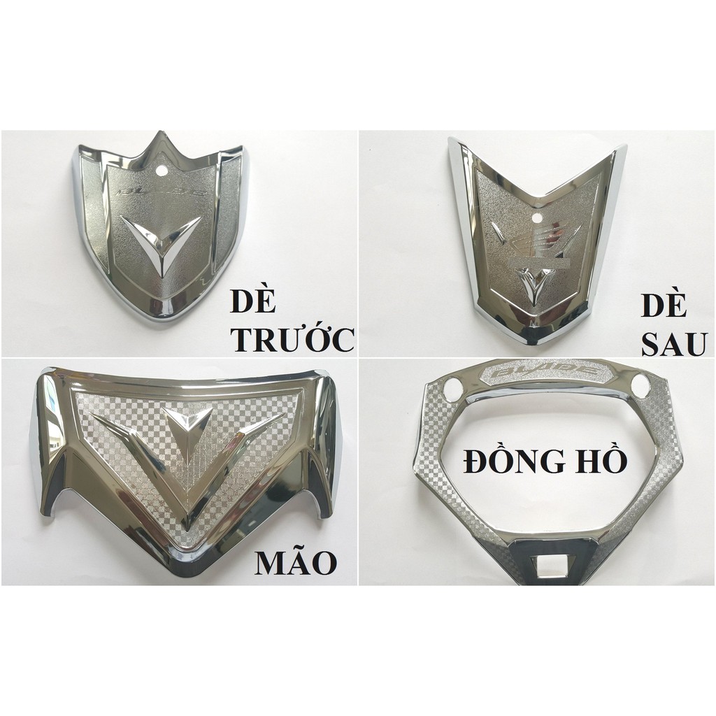 Trang trí xe Blade 110 mạ chrome