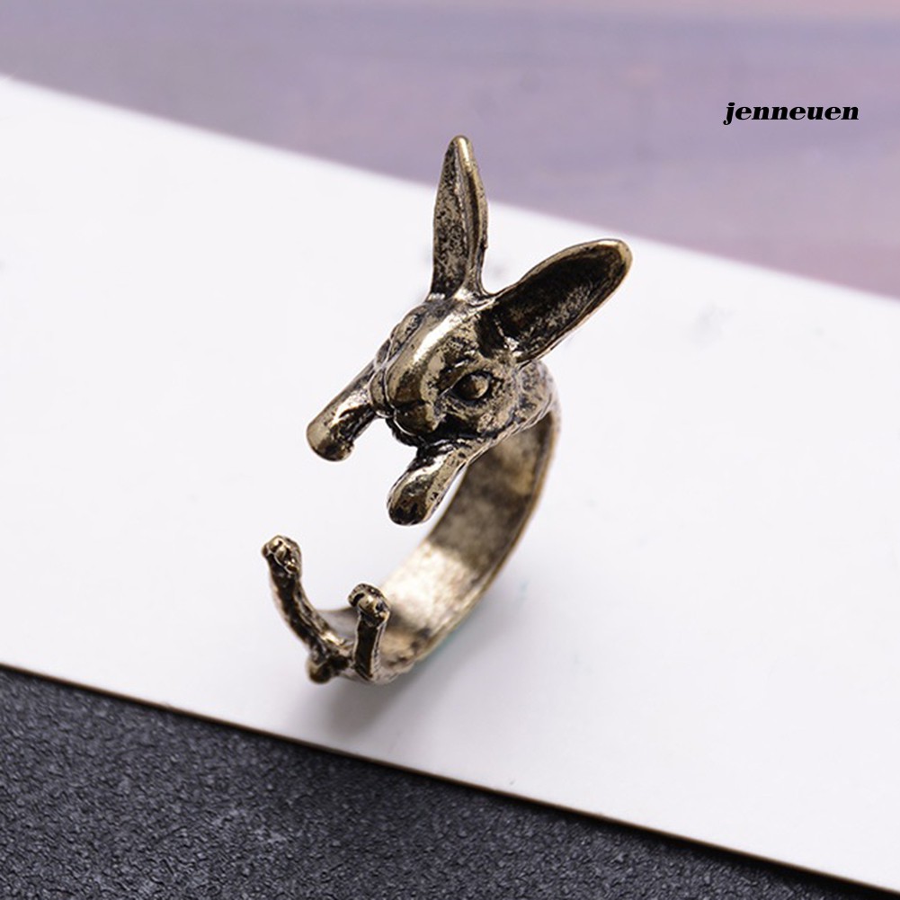 Nhẫn hình thỏ bằng hợp kim xinh xắn cho nữ