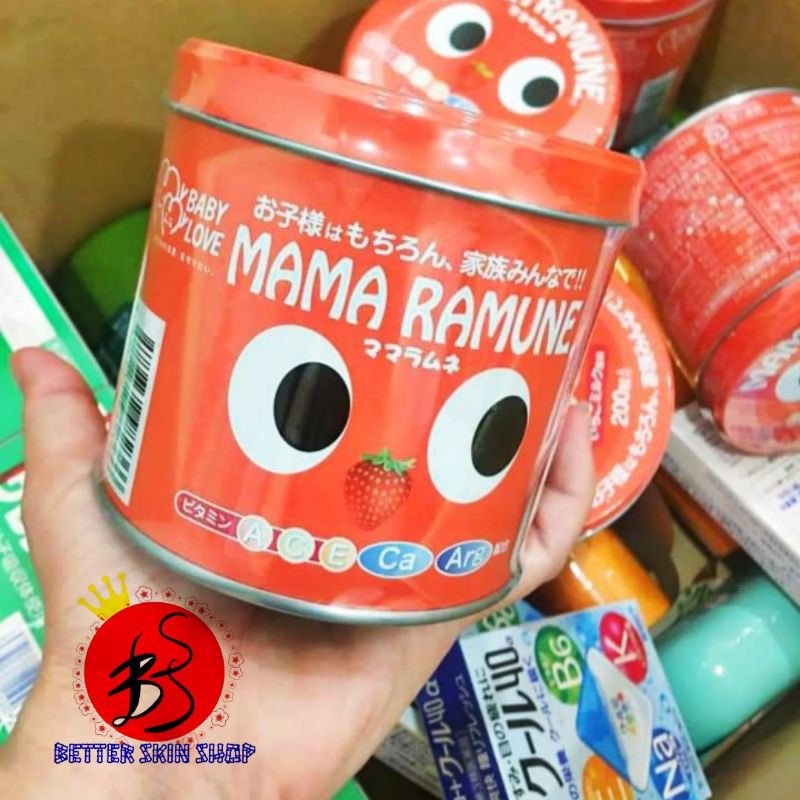 Kẹo biếng ăn MAMA RAMUNE 200v Nhật Bản