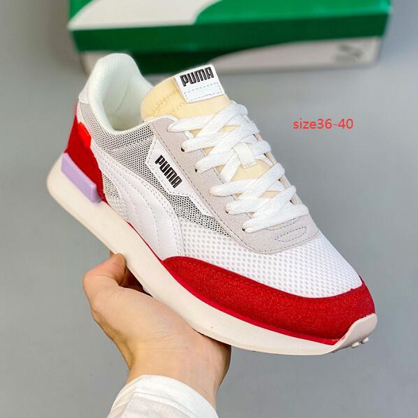 17colors！Puma FUTURE RIDER Retro contrast stitching casual shoes for men and women couples