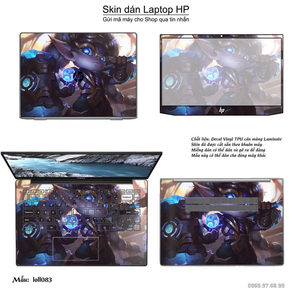 Skin dán Laptop HP in hình Liên Minh Huyền Thoại _nhiều mẫu 11 (inbox mã máy cho Shop)