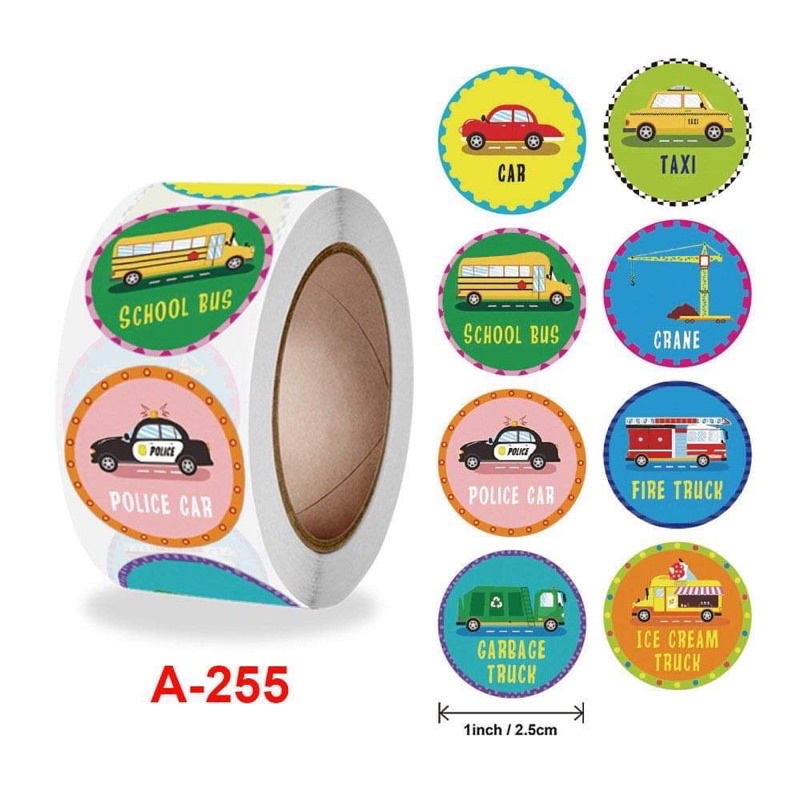 Stickers cuộn 500 hình ngộ nghĩnh cho học sinh và giáo viên