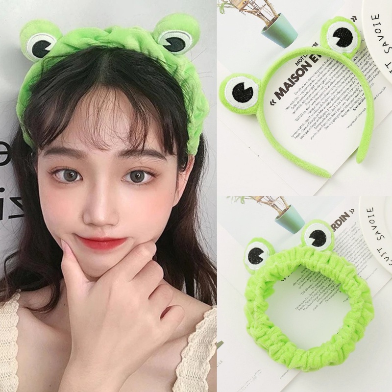 Băng Đô Cài Tóc Hình Chú Ếch Dễ Thương Phong Cách Hàn Quốc