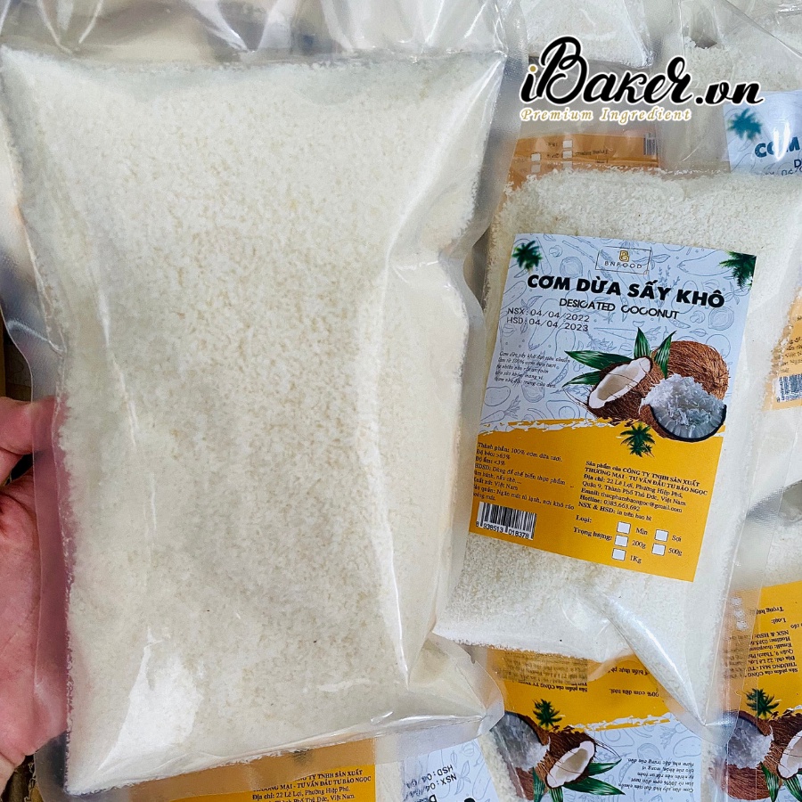 [200g] Cơm dừa mịn sấy khô (date mới)