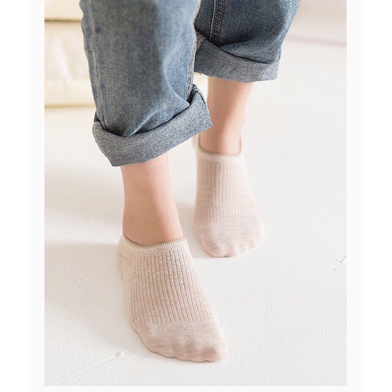 Tất vớ hài lười nữ đi giày cao gót nhiều màu chất cotton mềm thấm hút mồ hôi siêu dai thời trang HANASO TN031