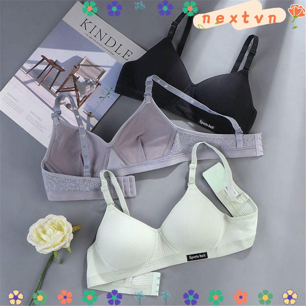 Áo lót vải cotton siêu mỏng không gọng thoải mái thời trang mùa hè cho nữ