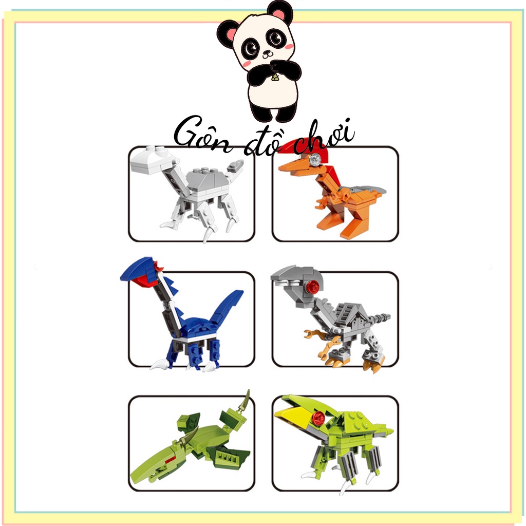 Trứng khủng long mô hình lắp ráp Gôn đồ chơi