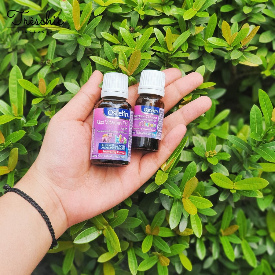 Siro VITAMIN D3 OSTELIN Dạng DROP 2,4ML/LIQUID 20ML ÚC Cho Bé