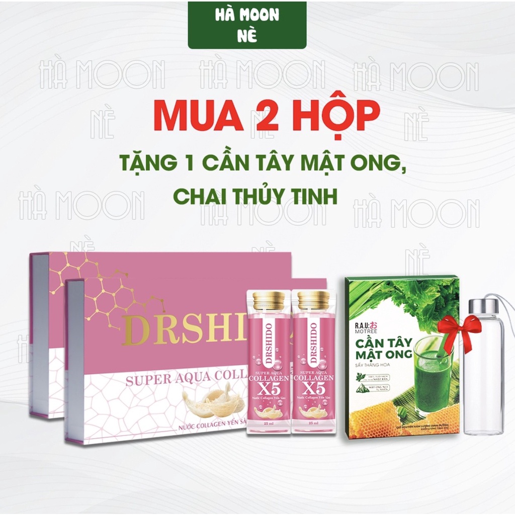 Collagen X5 Yến Sào Nhật Bản - Nước Uống Trẻ Hóa Da, Căng Bóng, Trắng MỊn Gói 25ml (14 gói/ hộp)