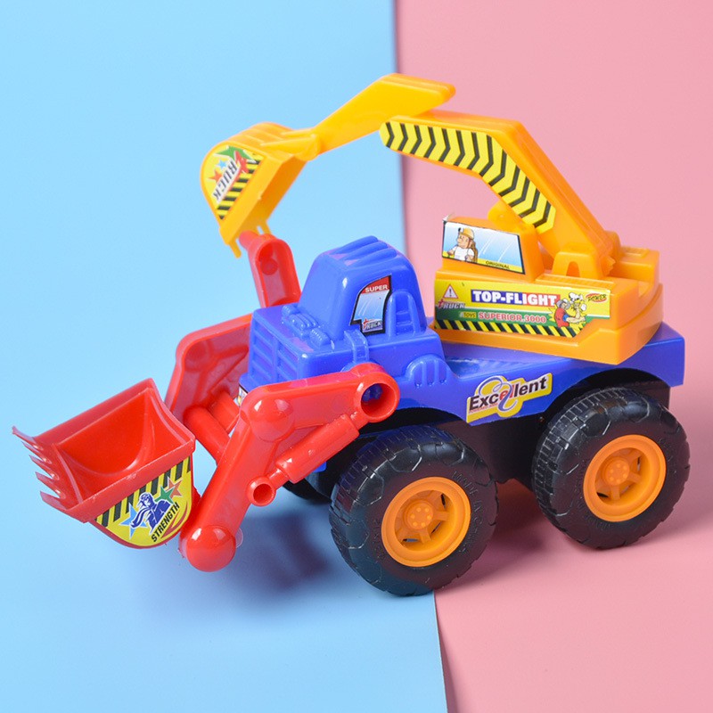 Đồ chơi mô hình xe máy xúc xây dựng,  chất liệu nhựa an toàn cho bé