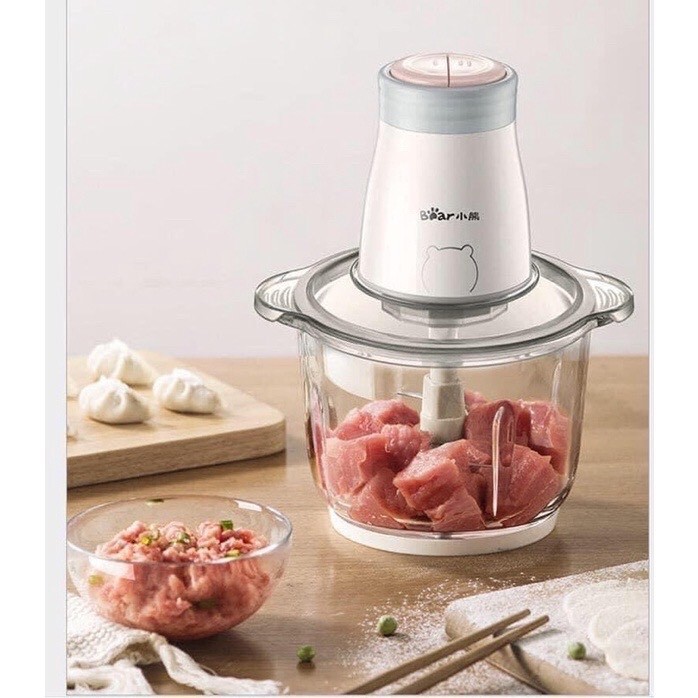 Máy xay thịt thực phẩm đa năng Bear - Thiết bị xay trộn nghiền, dung tích 2L  tiện dụng cho gia đình - L1202120