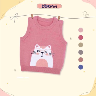 [Mã BMLT30 giảm đến 30K đơn 299K] DA982 Áo len gile cổ tròn Dokma (6-24M)