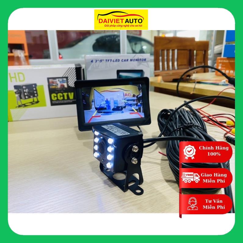 Bộ Cam Lùi Xe Tải 12-24V, xe Ben, xe buýt, xe Công trình Đại việt auto Việt Bắc Car