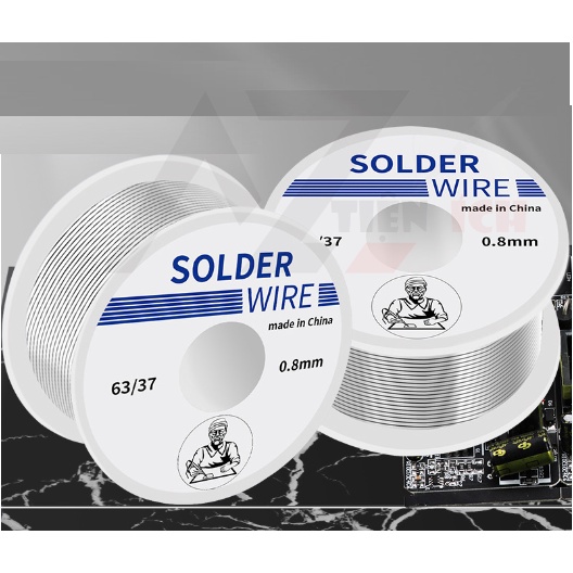 Cuộn Thiếc Hàn, Chì Hàn SOLDER  0.8mm Cuộn To 50g Chất Lượng Cao