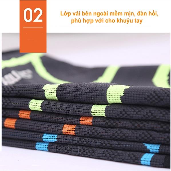 [GIÁ TỐT NHẤT] Phụ Kiện Tập Luyện Thể Hình Aolikes Xỏ Cánh Tay Bảo Vệ Cùi Chỏ Màu Xanh Lá (7547)