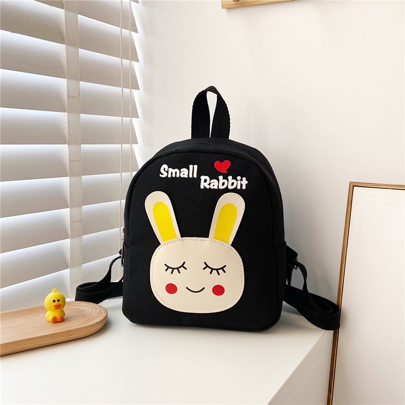 Ba Lô Vải Canvas Họa Tiết Hoạt Hình Xinh Xắn Dành Cho Bé
