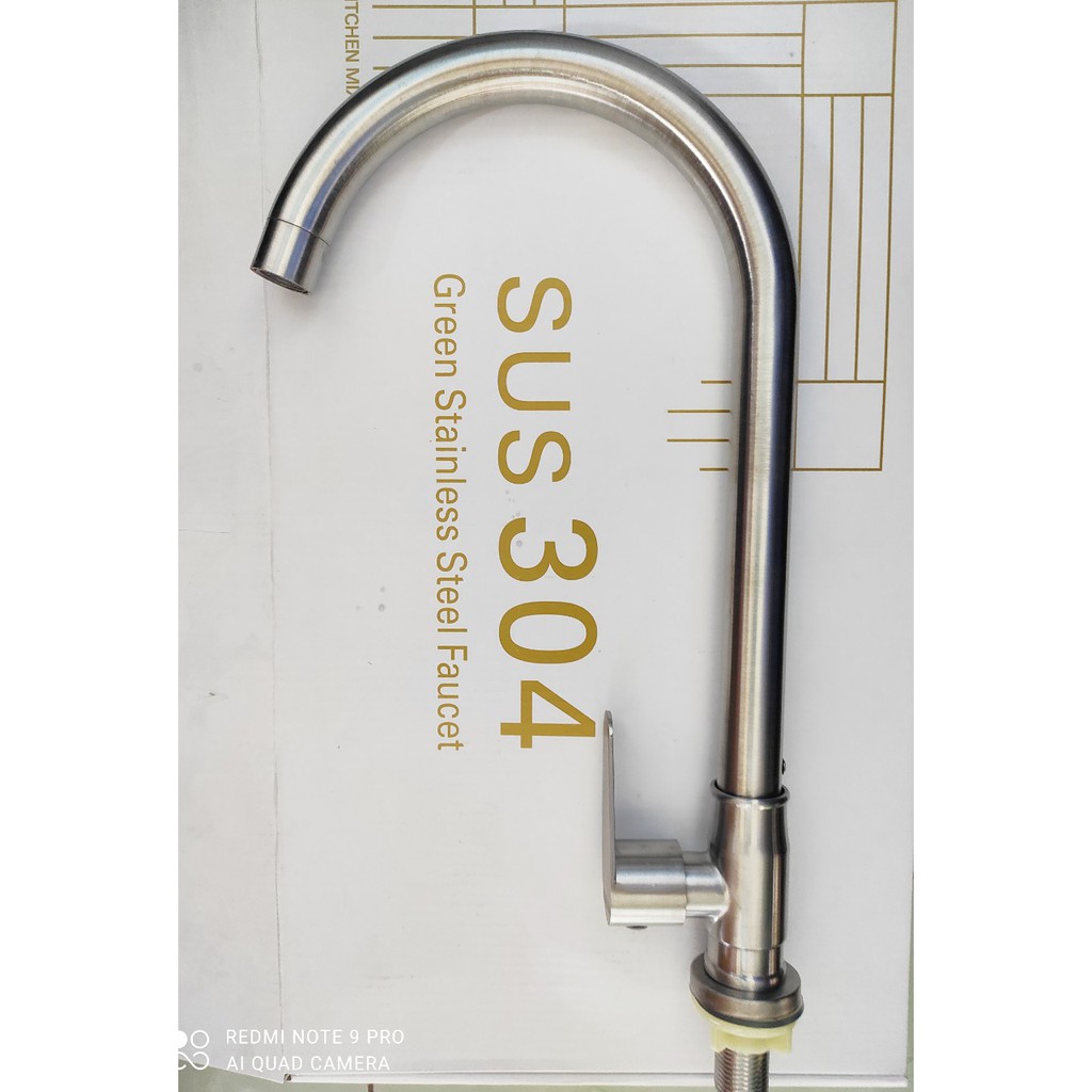 Vòi chén bi xoay 304 ống 24 xoay cực nhẹ