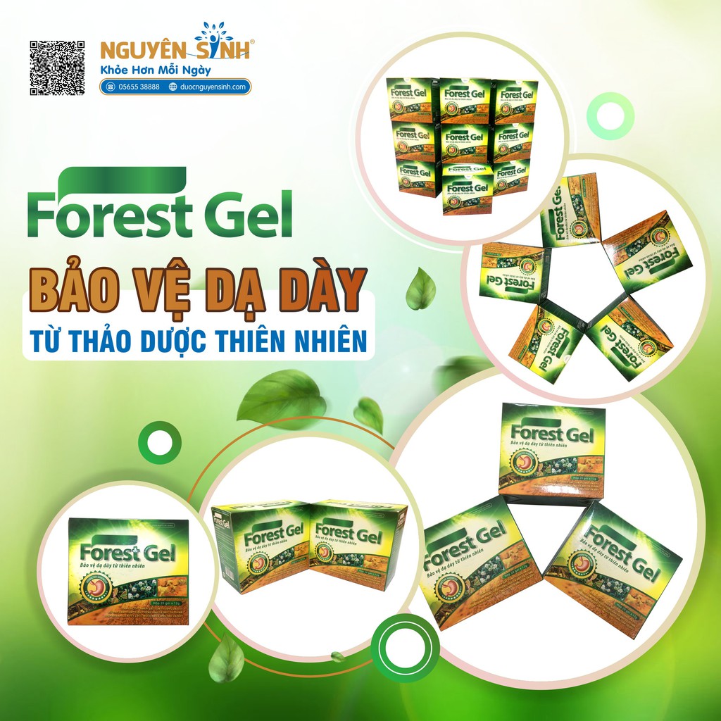 Forest Gel - Thực Phẩm Chức Năng Giảm Viêm Loét Dạ Dày Tá Tràng, Trào Ngược, Giảm Đau Nhanh