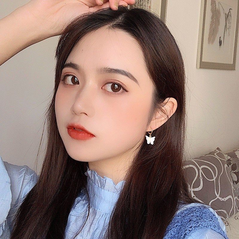 Ốp Bông Tai Hình Bướm Phong Cách Retro Hàn Quốc Dễ Phối Đồ