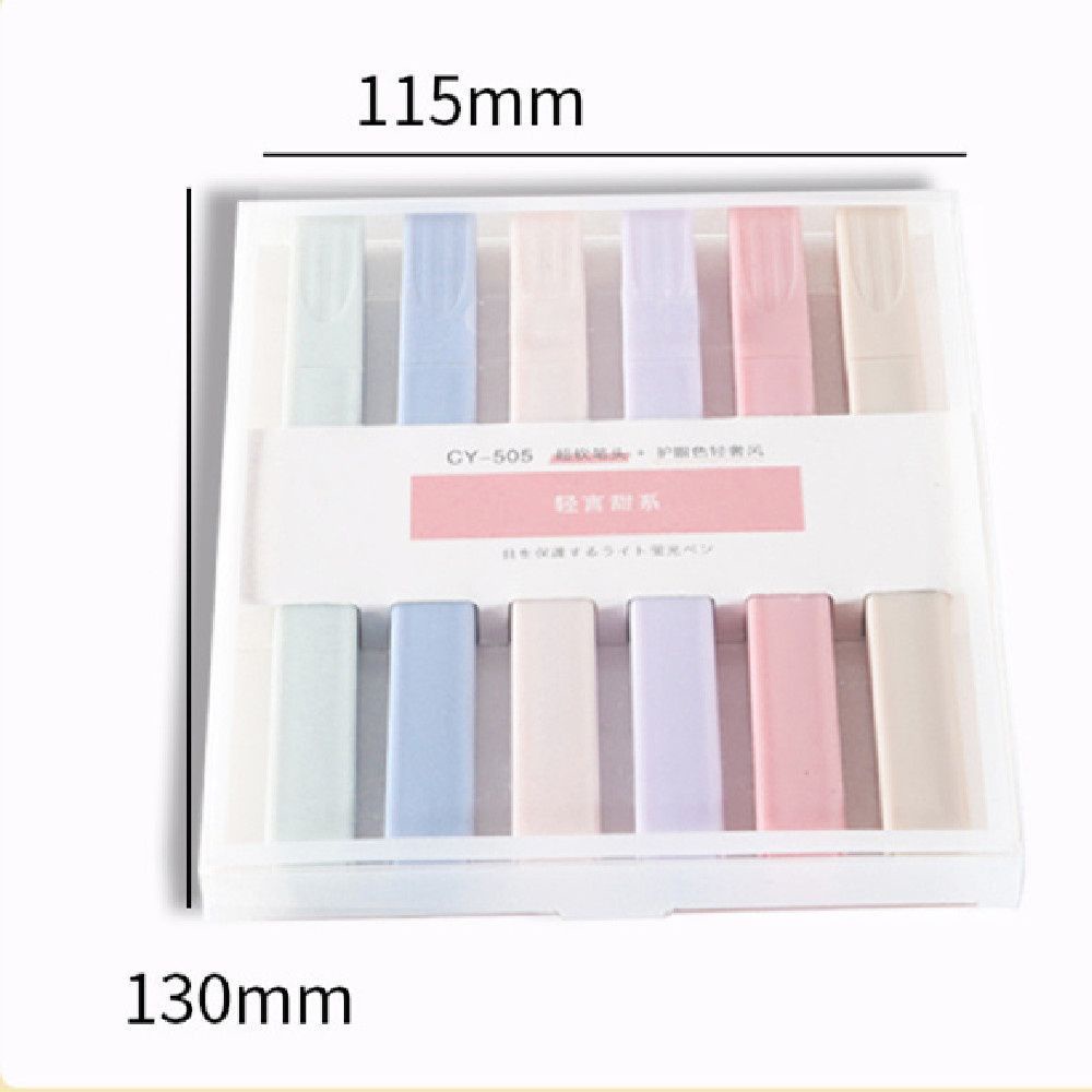 Bộ 6 Bút Dạ Quang Nhiều Màu Sắc Tiện Dụng Cho Học Sinh/ Văn Phòng