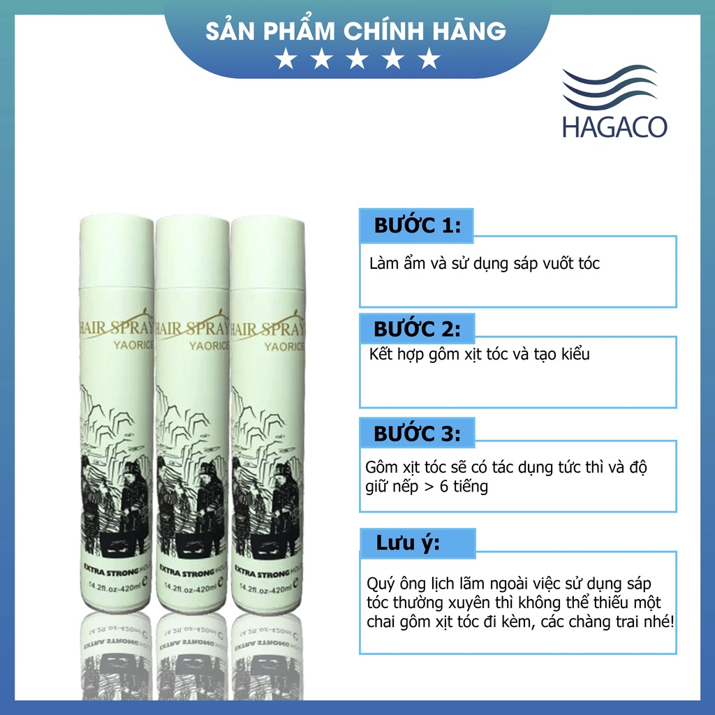 Gôm Xịt Tóc Hairspay YAORICE Chính Hãng Gía rẻ,siêu cứng MN28