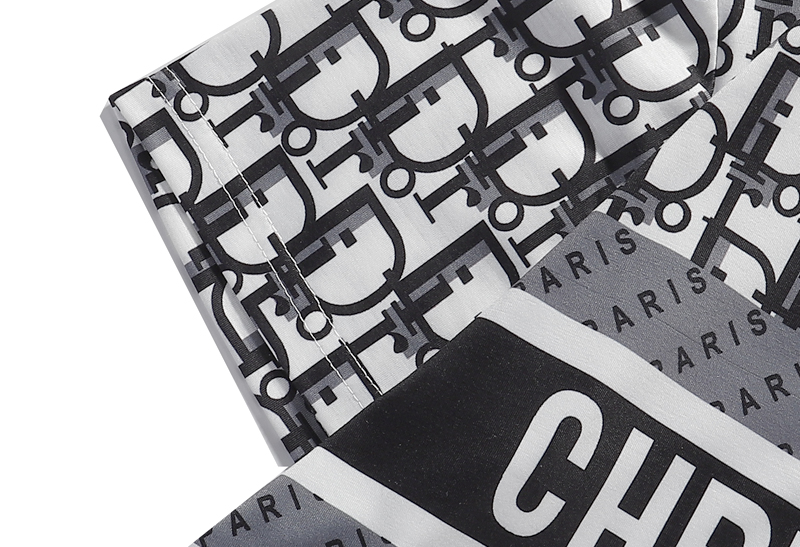 Áo thun tay ngắn in chữ Dior trẻ trung cho nam và nữ