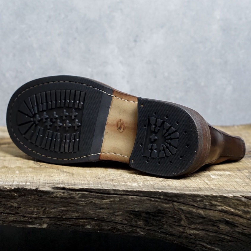 Giày boot nam cổ cao da bê sang trọng nam tính màu vàng nâu dậm ZANE