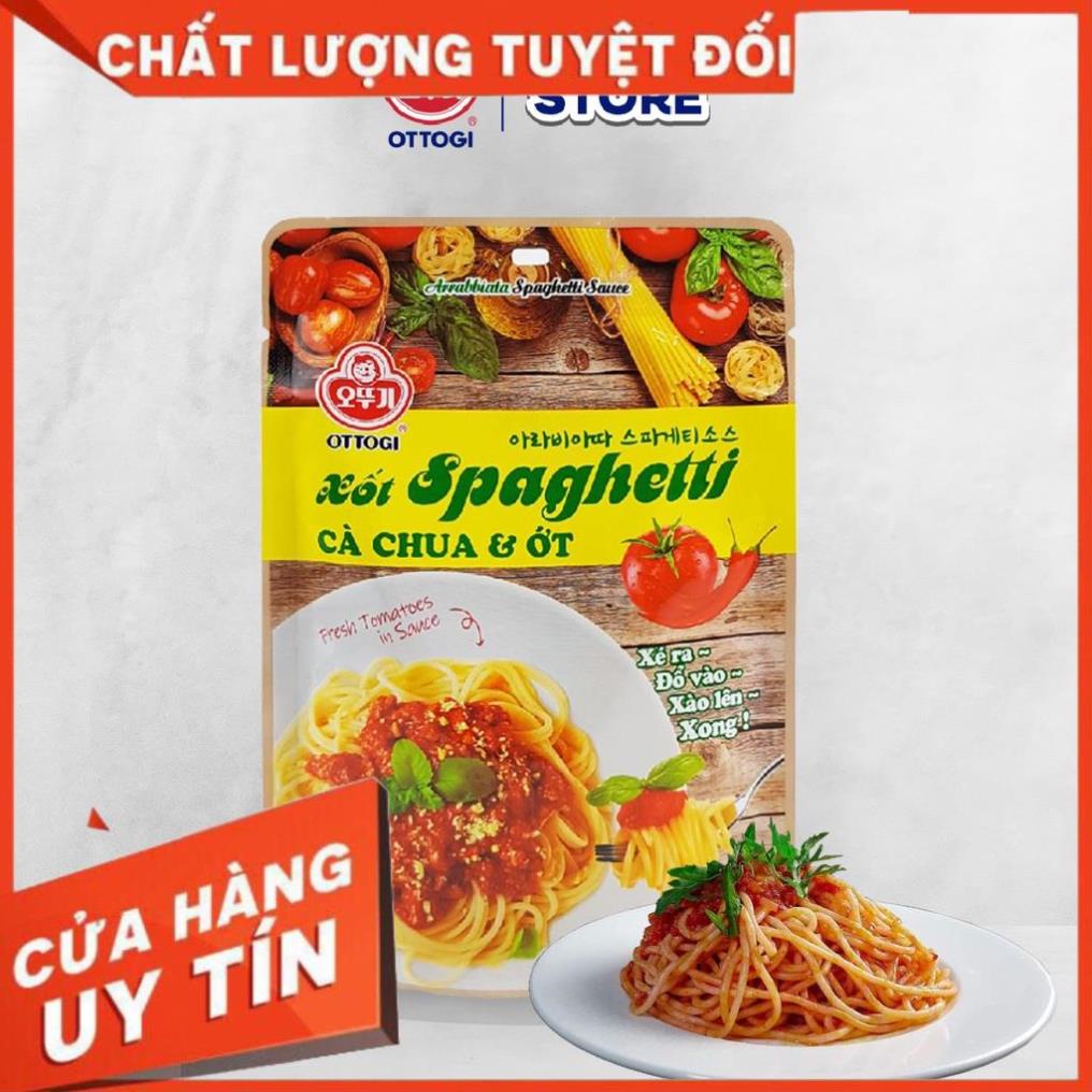 New -  Xốt mì Spaghetti vị cà chua và ớt Ottogi gói 110g - Siêu hot.