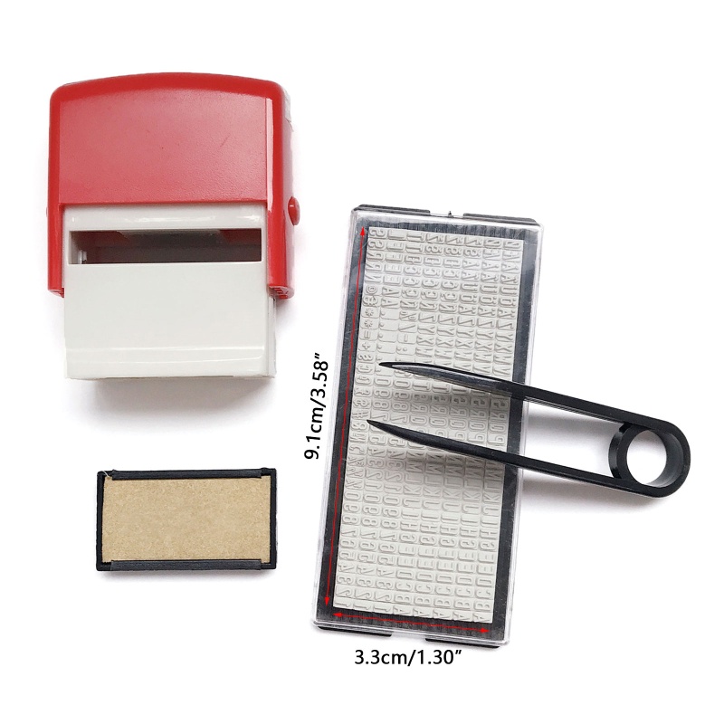 Bộ Tem Cao Su In Dấu Số Monogram Phong Cách Doanh Nhân DIY