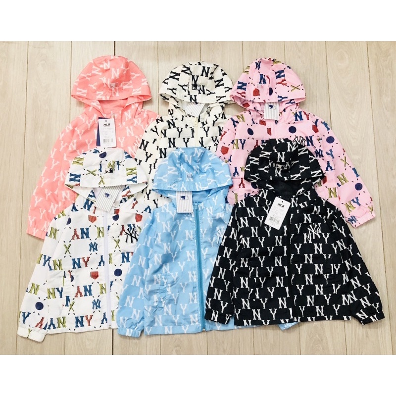 Áo khoác gió lót lưới ml.b cho bé trai bé gái size từ 12-33 cân