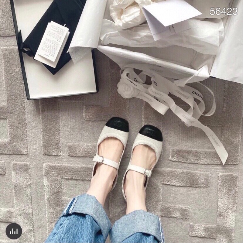 Giày quai ngang tiểu thư vá mũi fullbox