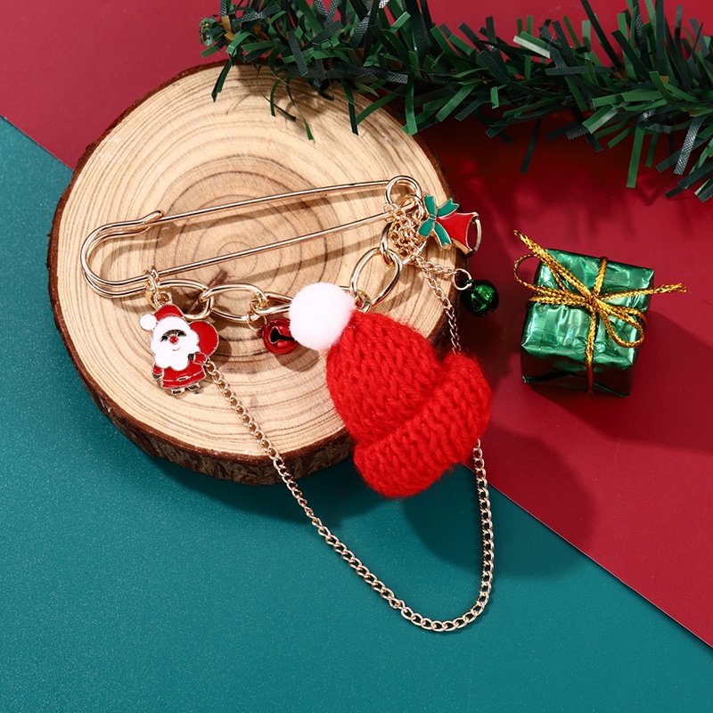 Huy Hiệu Cài Áo Hình Nón Giáng Sinh Ngộ Nghĩnh