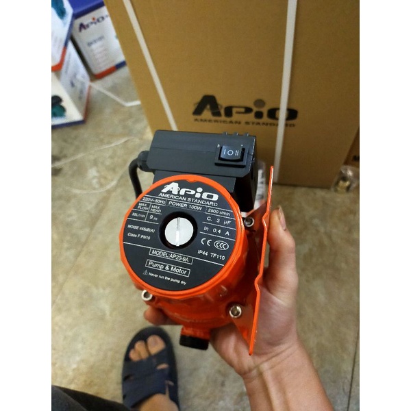 Máy Bơm Tăng Áp Cao Cấp Máy giặt Bình Nóng Lạnh APIO 100 W Moden AP20 - 9A