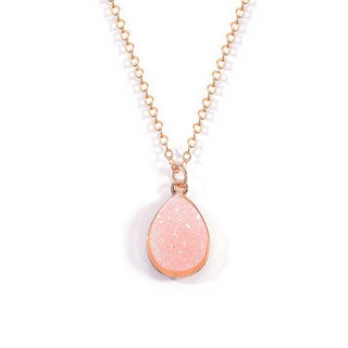 Water Drop Pendant With Crystal Stone
