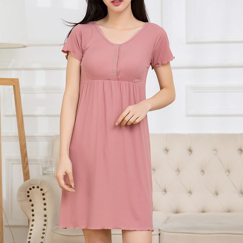 (SALE SÂP SÀN) Đầm Bầu Trước Và Sau Sinh Chất Cotton Tăm Co Dãn 4 Chiều Siêu Mềm Siêu Mịn