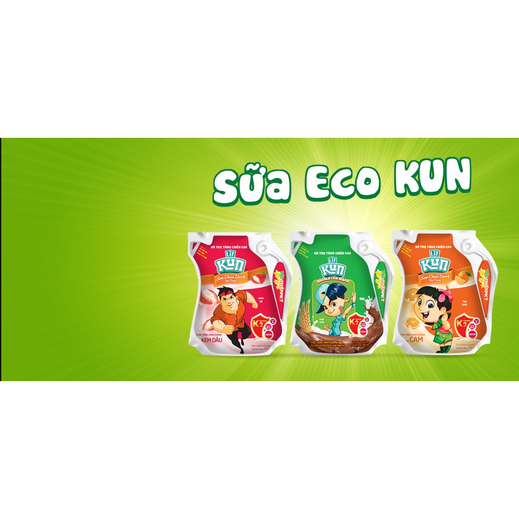 Sữa Kun túi 24 gói X 110ml