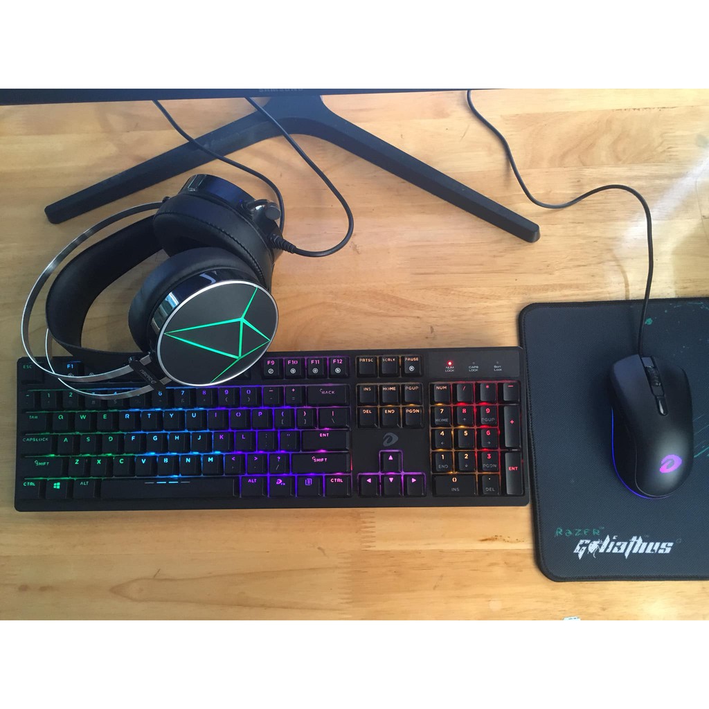 Bàn phím cơ gaming Dareu EK1280s LED Rainbow, model ek100 chính hãng công ty Mai Hoàng phân phối, likenew 98%