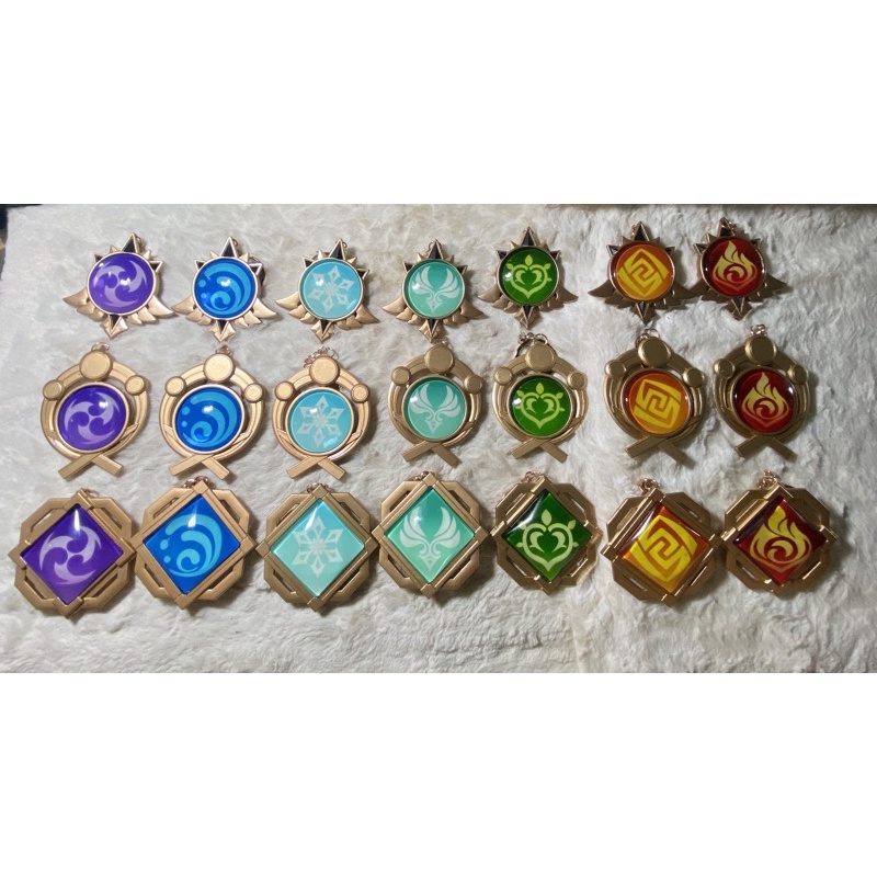 Vision nguyên tố tỷ lệ to hơn trong game  bằng kim loại